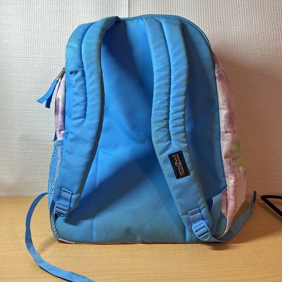 JANSPORT Big Student Laptop Tabley Backpack Blue Purple Clouds - Picture 3 of 3